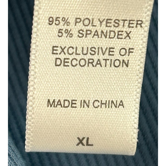 Cuddl Duds Cardigan Womens XL Blue Animal Print One Button Thumbholes Sweater - Picture 7 of 13